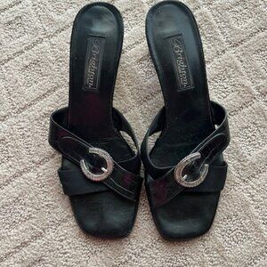 Brighton Tamyra Slide Sandals. Size 7 1/2 M Black